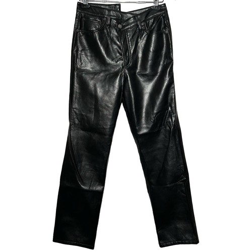 Agolde pantalone donna pelle - pantalone,