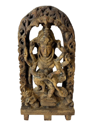 Statua vintage legno - in,