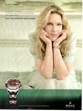 ROLEX OROLOGIO Oyster pepetual ladyjust pearlmaster DIANA KRALL Pubblicità 1 pag