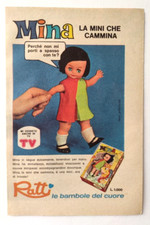 Pubblicita' Bambola Ratti Mina La Bambola Che Cammina Old Advertising 1968 (T6)