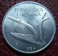1954-R ITALY 10 LIRE IN