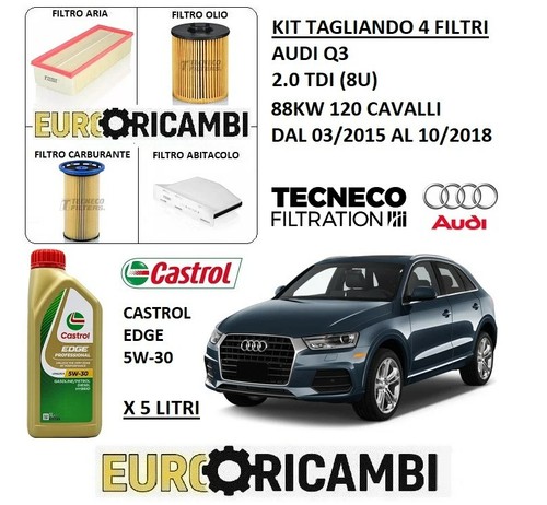 Kit tagliando filtri olio - 4, e