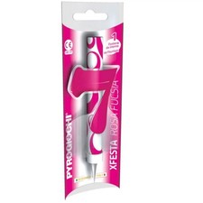 Candela Fiaccola Numero 7 anni ROSA FUCSIA Fontana Magic Flambè per Torta