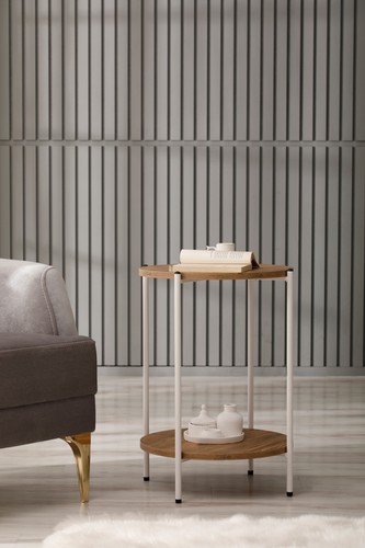 Comodino rotondo moderno - , con