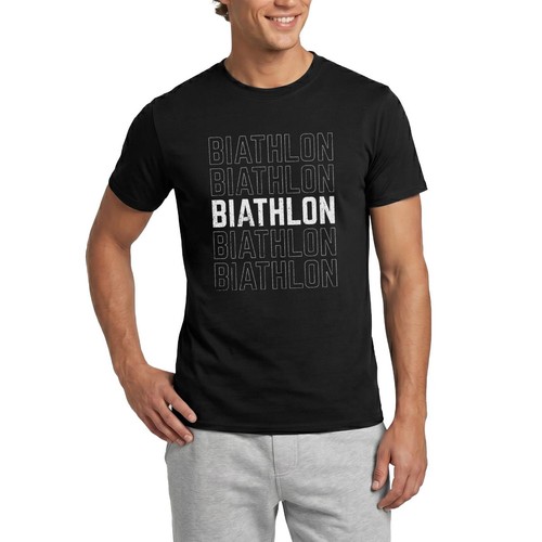Shirt uomo scritta biathlon - uomo,