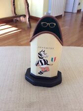 F.C. JUVENTUS CALCIO PORTA OCCHIALI ELEGANTE DA SCRIVANIA CON ZEBRA E SCUDETTO
