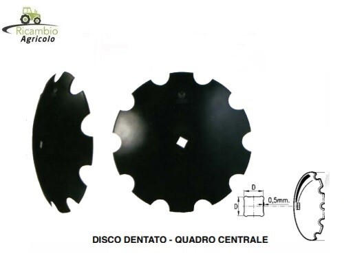 Disco frangizolle dentato - disco,