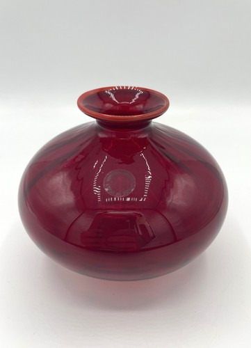 Venini monofiore vaso rosso - venini,