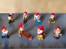 Lotto  Gnomburloni Nani Al Bagno Nani Fiorai Gnomi Artigiani Kinder Ferrero