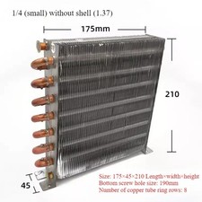 Tubo rame alluminio aletta