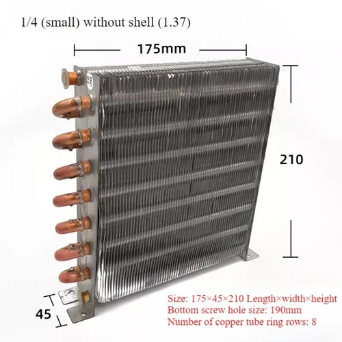 Tubo rame alluminio aletta