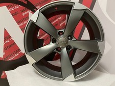 4 Cerchi in lega rotor Audi A3 A4 b7 b8 b9 avant sline 17 pollici grigio opaco