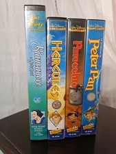 Vhs Disney Peter Pan/Pinocchio/Biancaneve E I Sette Nani/Hercules Videocassette 
