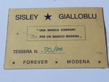 Tessera Ultras Modena Sisley Gialloblu Curva No Sciarpa Adesivo Toppa Spilla