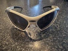 Occhiali da sole vintage Rudy Project Ekynox. Lente blu montatura bianca