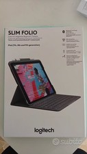 Logitech Slim Folio per iPad (7ª, 8ª e 9ª gener.) Cover Keyboard Bluetooth