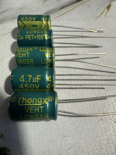 5pezzi chongx 7uf - 450v, 105°