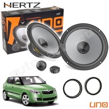 Kit 4 Casse Altoparlanti Hertz K165 2 Vie Anteriori per Skoda Fabia dal 2007