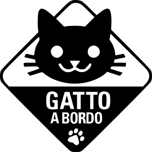 Adesivo decal sticker gatto - decal,