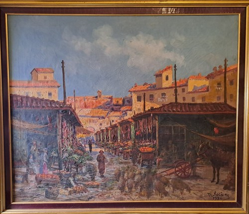 Quadro antico nicola - quadro, ascione