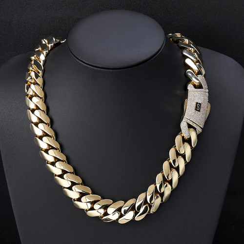 Collana catena maglia cubana