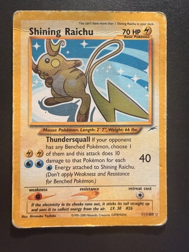Shining raichu 111 105 neo - shining,