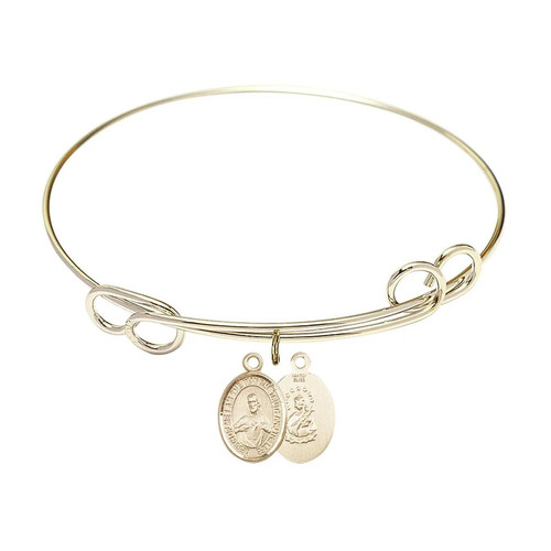 Scapular bangle bracelet 14kt - scapular,