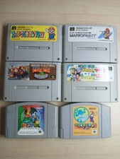 Lotto Videogiochi Nintendo Super Famicom SNES N64 Retro 6 Giochi Giappone Testato Bundle