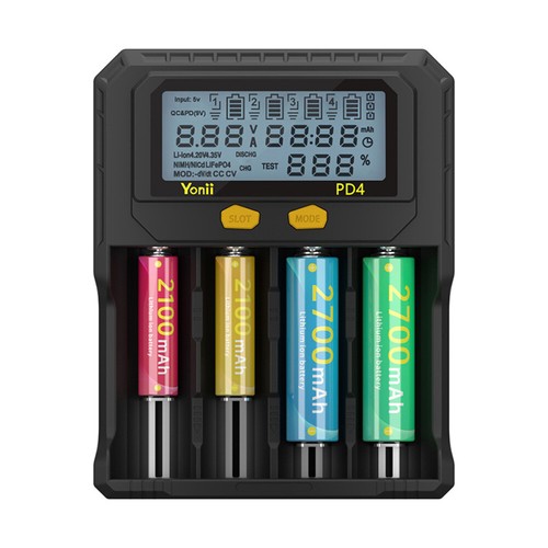 Caricabatteria smart lcd - lcd, 4