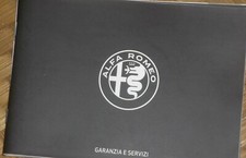 Libretto Alfa Romeo garanzia e servizi,libretto service Alfa romeo 2016