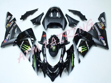 Kit carene carrozzeria stampo iniezione ABS nero per ZX-10R 2004 2005
