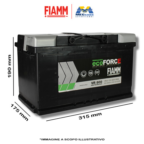 Fiamm batteria 12v 80ah - 12v,