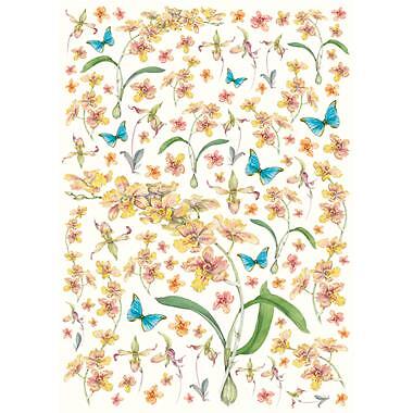 Carta decoupage orchidea - decoupage,