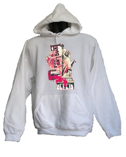 Felpa con cappuccio unisex - felpa, "