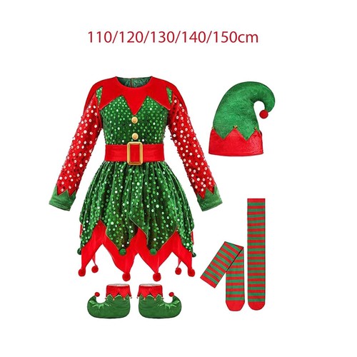 Costume elfo natale - da,