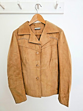 Giacca Carla Falleri scamosciata vintage stile western, UK 10