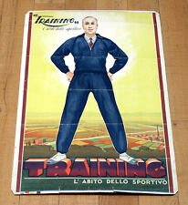 TRAINING L'ABITO DELLO SPORTIVO poster manifesto affiche Fashion Male 1932 D2