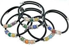 Bracciale donna con perle in vetro In Vetro di Murano Made in Italia
