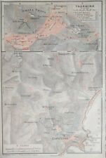 Stampa antica Pianta Taormina