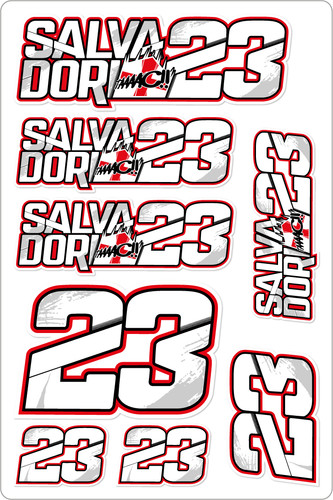 Luca salvadori moto adesivo - luca,