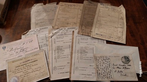 Lotto carta militaria anni - lotto,