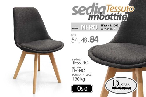 Sedia oslo tessuto - in, con