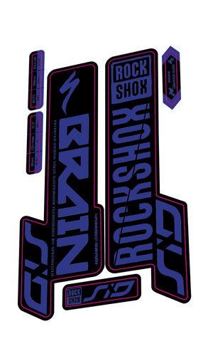 Rockshox sid brain - sid, decal