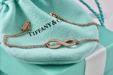 Bracciale Tiffany & Co. Infinity Oro Rubedo Doppia Catena 7"