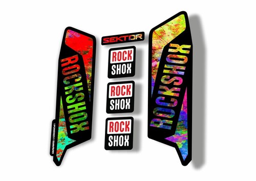 Adesivo rock shox sektor - shox,