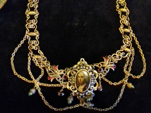 Collana girocollo bronzo stile - bronzo,