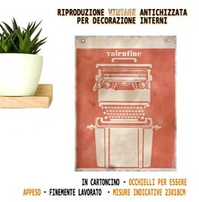 OLIVETTI VALENTINE MACCHINA SCRIVERE IVREA PUBBLICITARIO DA APPENDERE VINTAGE!!!