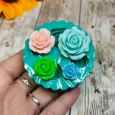 Stampo Rose varie misure 4pz in silicone per resina, gesso, cera, sapone e fimo