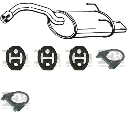 Silenziatore terminale bosal - silenziatore,