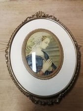 Quadro Madonna, immagine sacra, vintage, illuminato, firmato Silvam